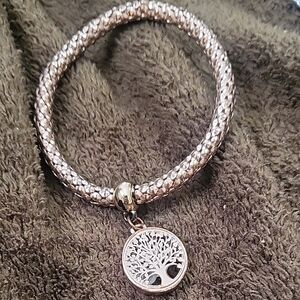 Elegant Gold Tone Tree of Life Bracelet